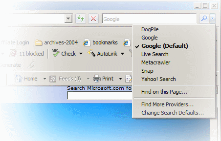 IE7 Add A Search Engine feature