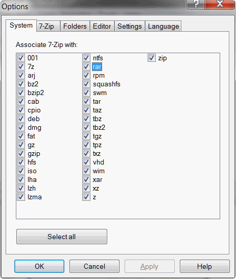 peazip file association