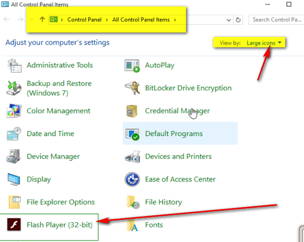 View 32 Bit Control Panel Items Vista