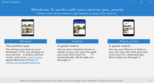 phone companion for windows