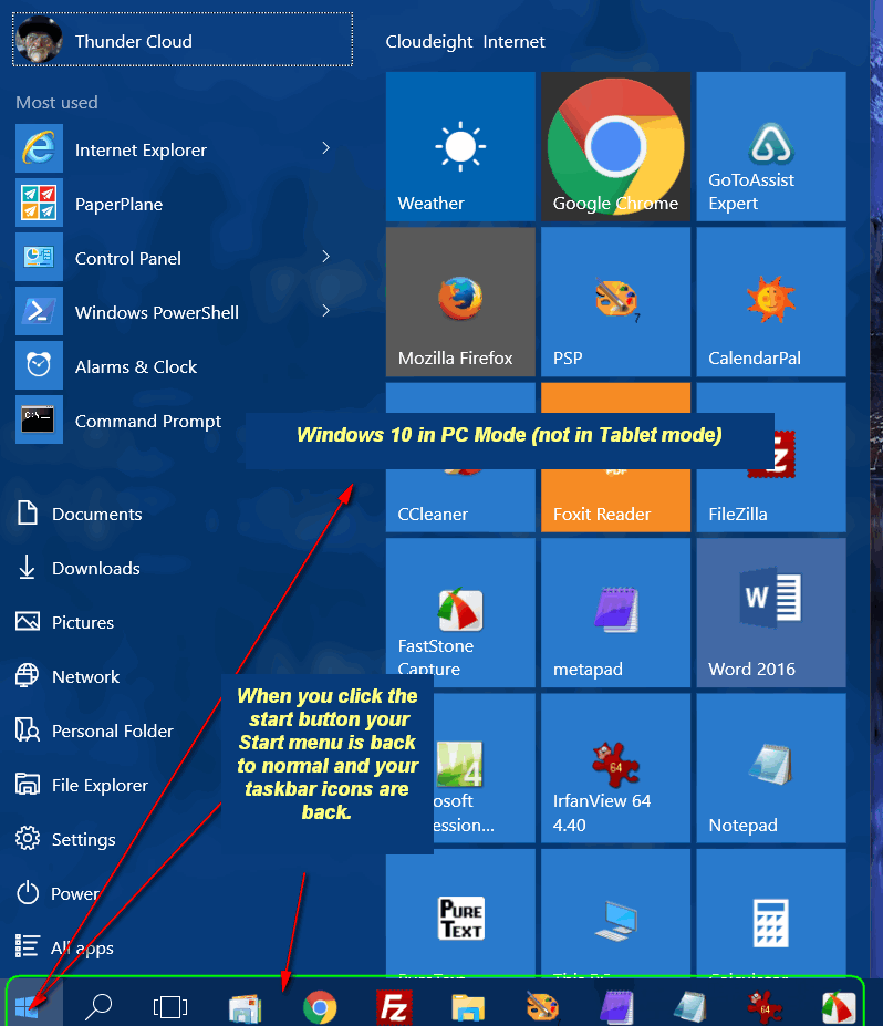 Vista Disapear Icons