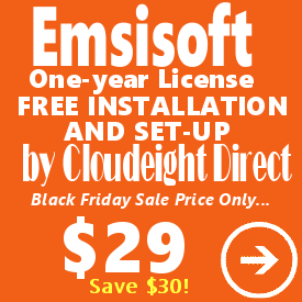 Cloudeight Black Friday Special- Emsisoft with FREE installation  