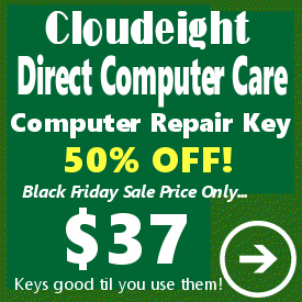 Cloudeight Direct Computer Care Repair Key for less than half price