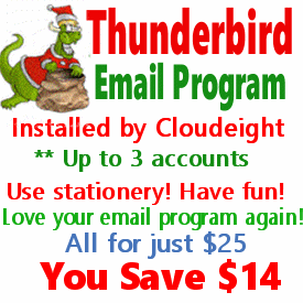 Cloudeight Thunderbird Email Installation Christmas Special