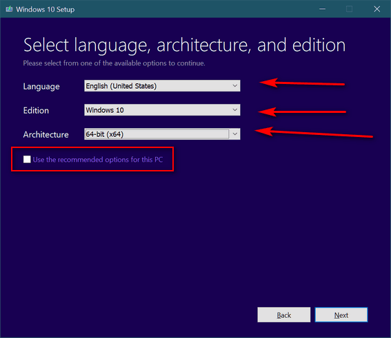 create installation media for windows 10