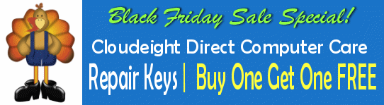 Cloudeight 2018 Black Friday Sale - Cloudeight Direct Computer Care Repair Keys