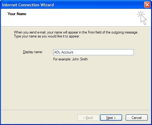 setting up aol email on outlook 2016