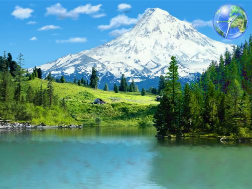 Cloudeight Premium 3D Screen Savers - Alpine Valley Lake