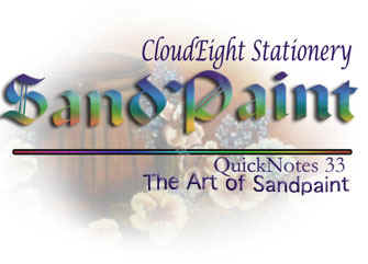 Free Email stationery for Outlook and Outlook Express. CloudEight QuickNotes, the art of Sandpaint