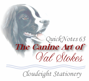 Cloudeight Stationery Quicknotes 65: The Canine Art of Val Stokes