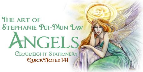 Cloudeight Stationery- QuickNotes 141 - Angels - The art of Stephanie Pui-Mun Law