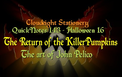 QuickNotes143-Halloween 16 - The return of the KillerPumpkins - free stationery for Halloween