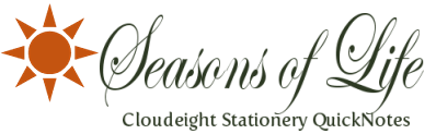 Seasons of Life -- A Cloudeight Stationery QuickNotes Collection