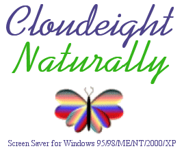 CloudEight Naturally, Screen Saver for Windows, Music composed by Bill Sandy