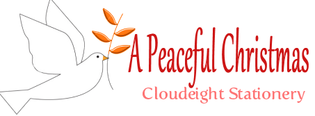 Cloudeight Stationery - A Peaceful Christmas - Email stationery for Christmas