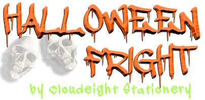 Cloudeight Stationery - Halloween Stationery - Hallowee Fright