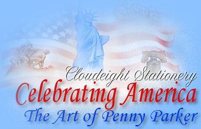 Celebrating America: The Art of Penny Parker, Free Email Stationery by The Web's Most popular stationers: Cloudeight Stationery