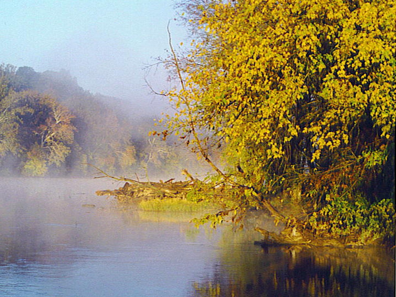 Autumn On The River by MonaLisa