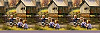 Fishing Buddies - Art by Mark Keathley - Cloudeight Stationery