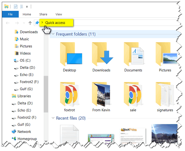 windows 10 file explorer opens on startup
