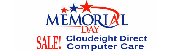 Cloudeight Direct Memorial Day Sale