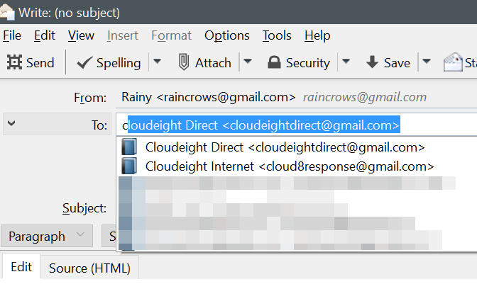 Cloudeight Direct Thunderbird Email tips