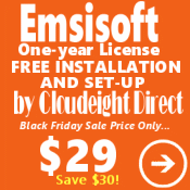 Cloudeight Black Friday Special- Emsisoft with FREE installation 