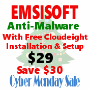 Cloudeight Black Friday Special- Emsisoft with FREE installation  