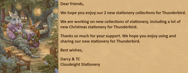 Cloudeight Stationery for Thunderbird - The World of James Browne