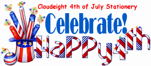 Celebrate! Cloudeight stationery for the 4th of July