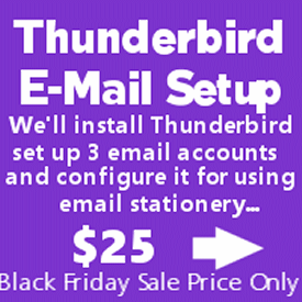 Thunderbird install & configuration by Cloudeight Direct