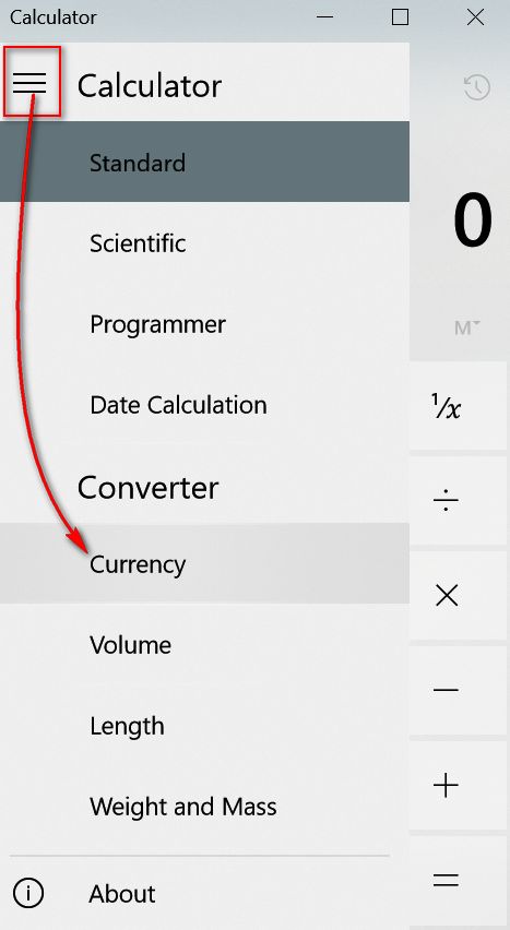 Windows Calculator Currency Converter - Cloudeight InfoAve