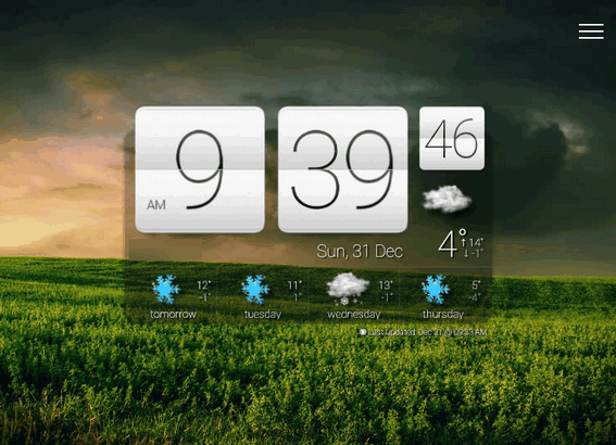 Sense Clock - Cloudeight Freeware Pick