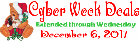 Cloudeight Cyber Week Sale extended through Wednesday December 6, 2017