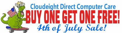 Cloudeight Direct Computer Care 4th of July BOGO Sale
