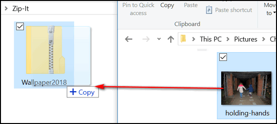 how to change image for zip folder windows 10