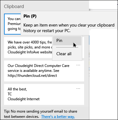Cloudeight Windows 10 Version 1903 Tips