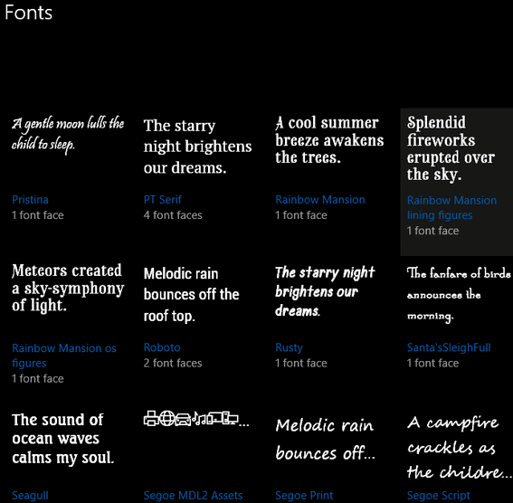Windows 10 Font Viewer - Cloudeight InfoAve