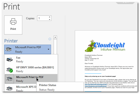 Cloudeight InfoAve Windows Tips and Tricks