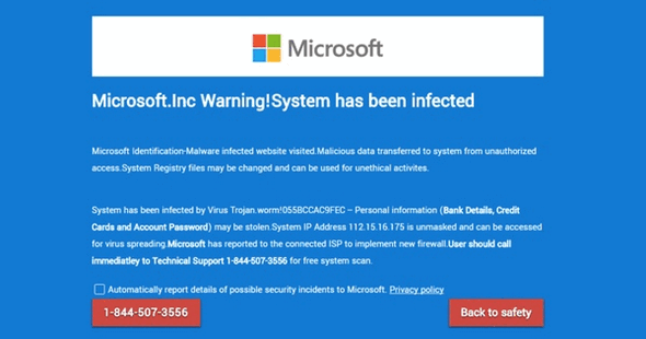 Cloudeight Internet - Watch out for tech support scams.