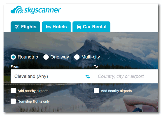 Cloudeight Site Pick - Skyscanner