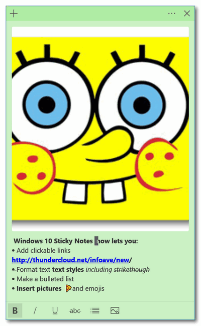 Cloudeight Windows 10 Tips - Sticky Notes