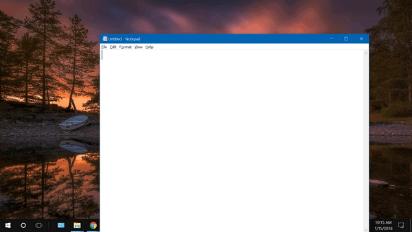 chrome covers taskbar windows 10