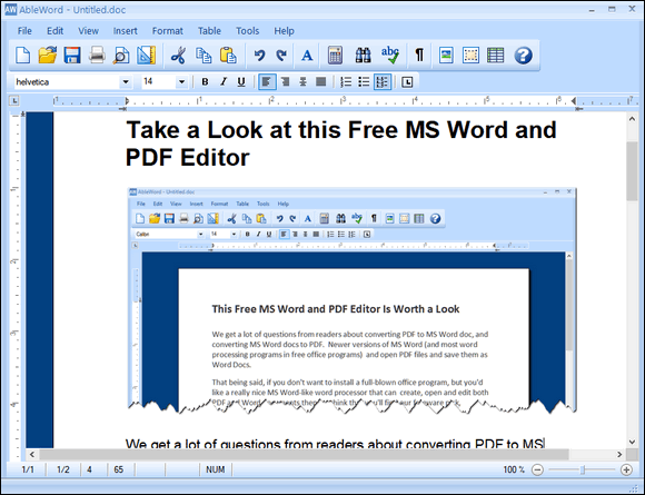 free ms word program