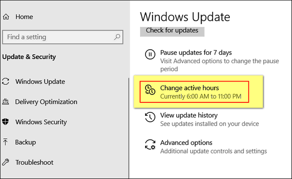 Cloudeight InfoAve Windows 10 Tips - Active Hours