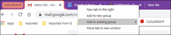 Tab Groups - Cloudeight Chrome Tips