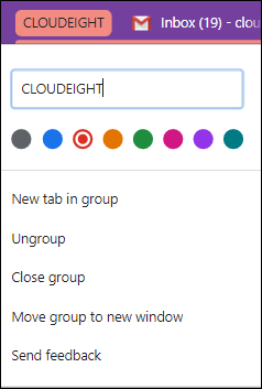 Tab Groups - Cloudeight Chrome Tips