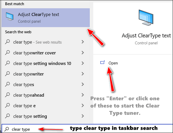 Cloudeight Windows 10 Tips - Clear Type Text Tuner