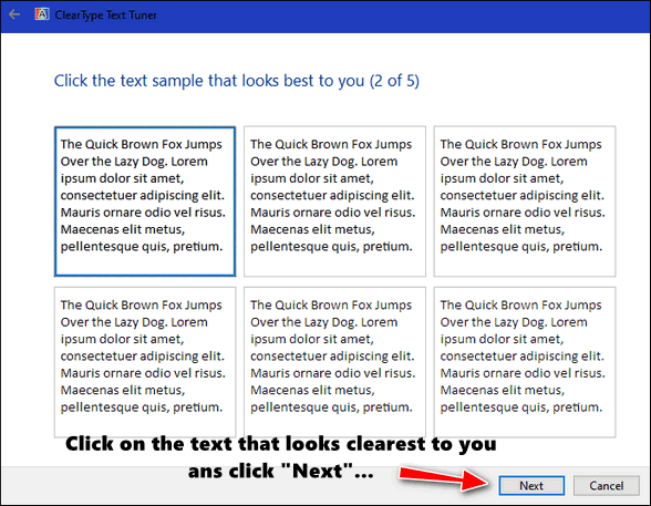 Cloudeight Windows 10 Tips - Clear Type Tuner