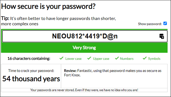 Strong Passwords - Cloudeight